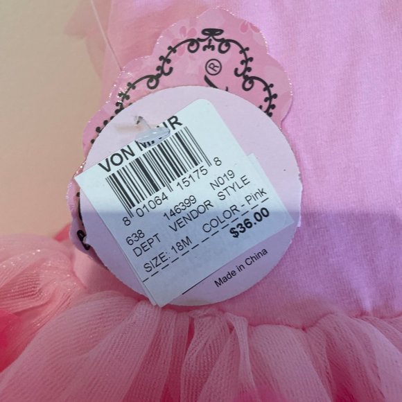 Popatu Pink Ruffle Tutu Dress, 18 months - Picture 7 of 12